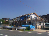 屋根・外構足場取付